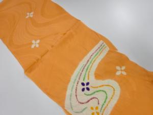 正絹　絞り　帯揚げ